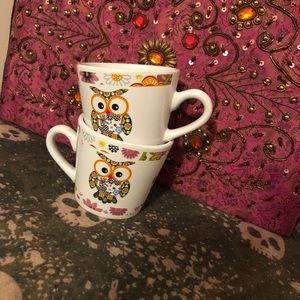 🌸5/$25🌸 Trisa Boho Owl Print Espresso Mugs